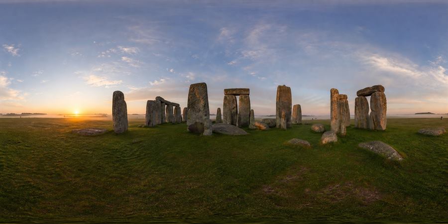 Stonehenge Wiltshire Sunrise 360 panoramic photo