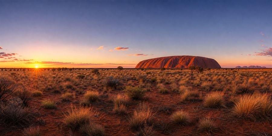 Uluru Kata Tjuta Sunset Panorama 360 panoramic photo